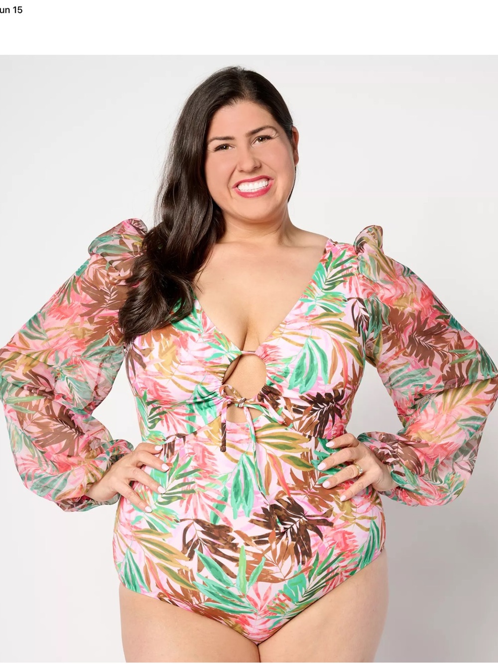 Kim Gravel x Swimsuits For All Chiffon Sleeve One-Piece